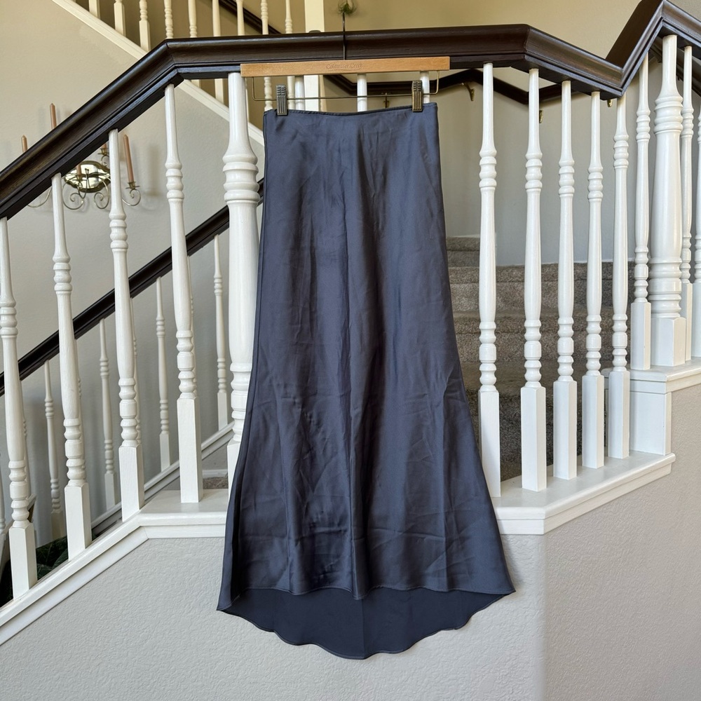 Abercrombie Satin Midi Skirt